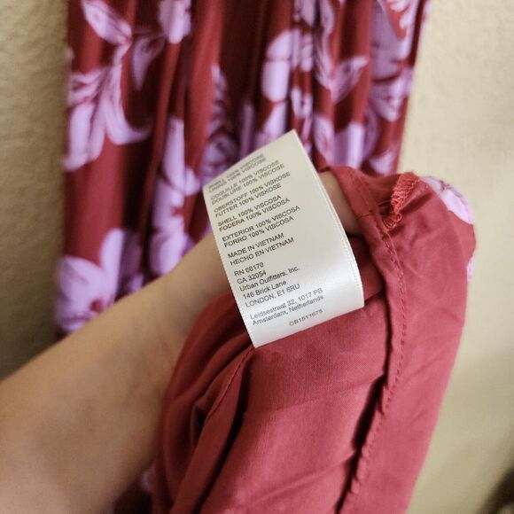 Free People The Perfect Sundress in Watermelon Combo Floral Maxi Red NWT SIZE M - Picture 9 of 13